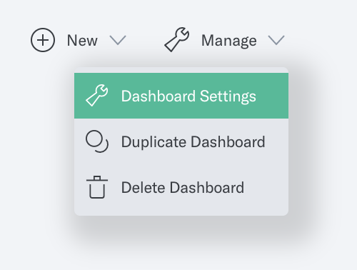 Dashboard Settings