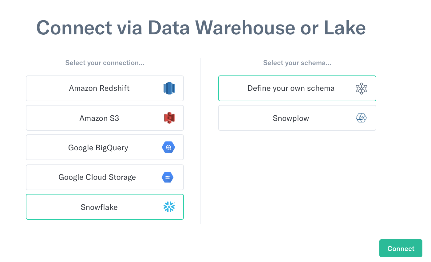 Snowflake connect