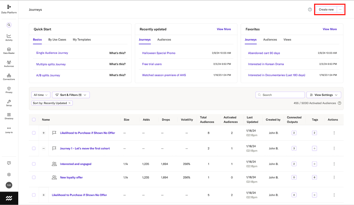 Select Segmentation in Overview Map