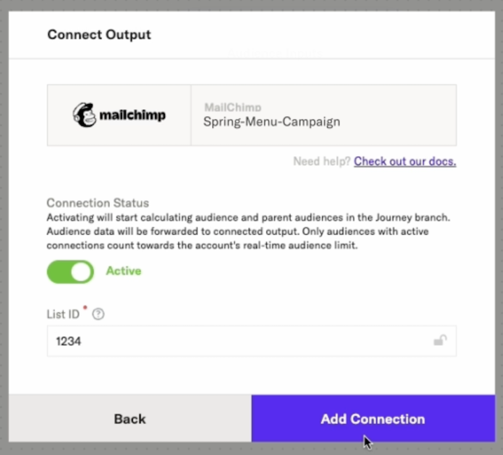 Connect an output card