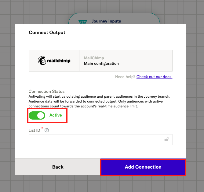 Connect an output card